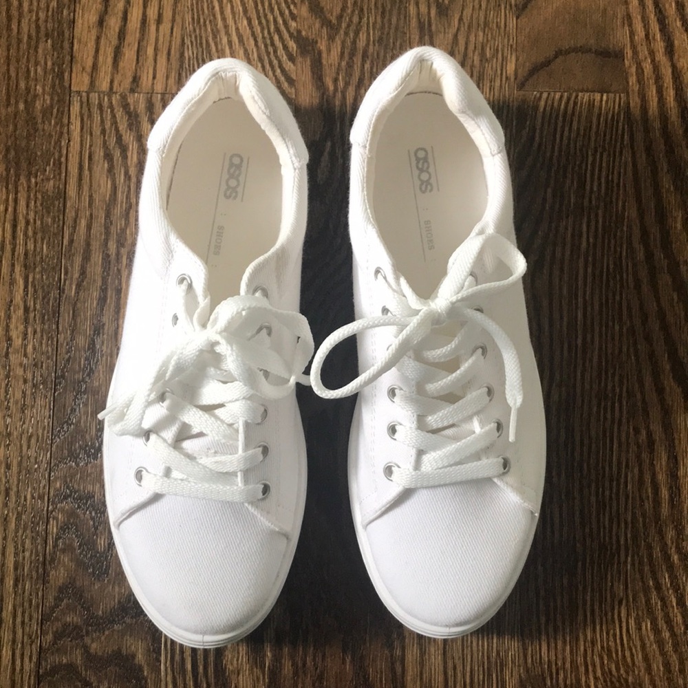 ASOS White Platform Sneakers